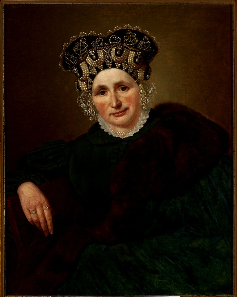 Jan Sikorski - Portrait of Mrs. Pozner - MP 2804 - National Museum in Warsaw