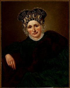 Jan Sikorski - Portrait of Mrs. Pozner - MP 2804 - National Museum in Warsaw