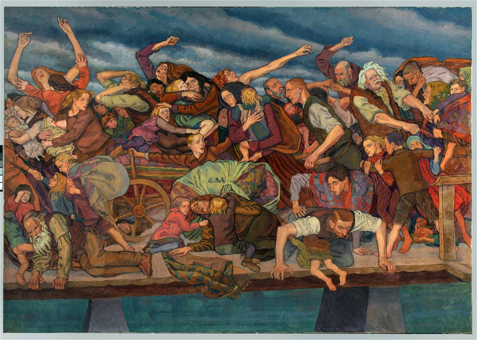 Jan Rembowski - Refugees - MP 4621 MNW - National Museum in Warsaw