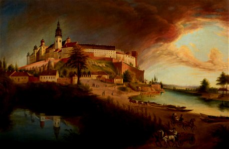 Jan Nepomucen Głowacki - View of Wawel by Jan Nepomucen Głowacki - MNK II-a-1077 - National Museum Kraków