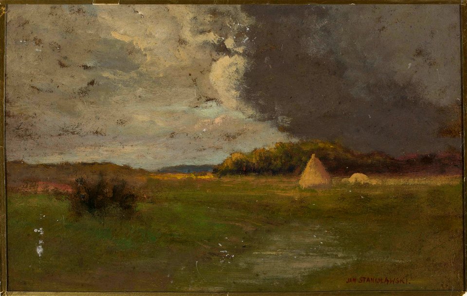 Jan Stanisławski - Landscape with a haystack - MP 1342 MNW - National Museum in Warsaw