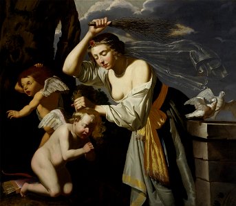 Jan van Bijlert - Venus Chastising Cupid - Google Art Project