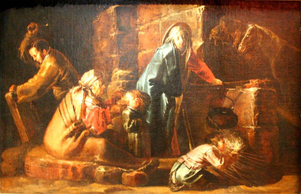 Jan Van de Venne Le campement de bohémiens