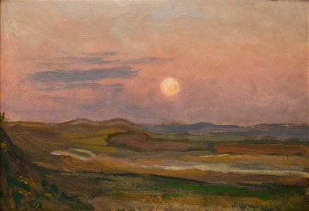 Jan Stanisławski - Moonrise over Krzemionki - MNK II-b-795 - National Museum Kraków