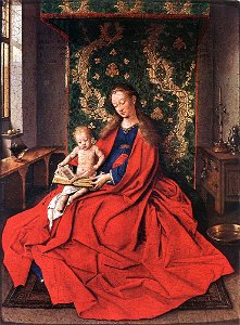 Jan van Eyck Madonna with the Child Reading