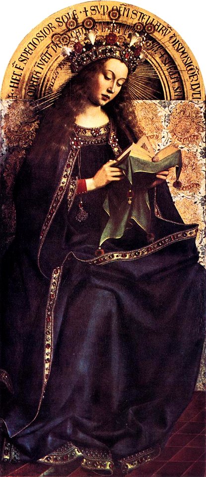 Jan van Eyck - The Ghent Altarpiece - Virgin Mary - WGA07628