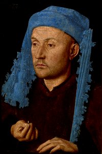 Jan van Eyck - Man in a Blue Cap (c.1430)