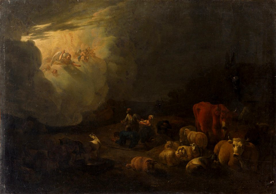 Jan van Ossenbeck - Verkündigung an die Hirten - GG 6801 - Kunsthistorisches Museum