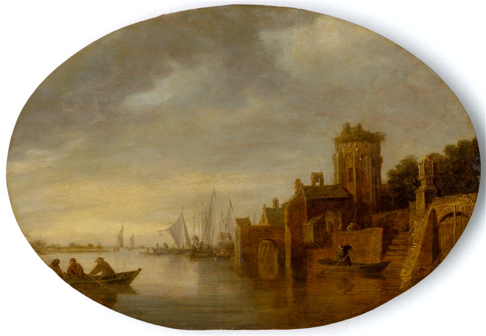 Jan van Goyen - Boats in Harbour - O 1025 - Slovak National Gallery