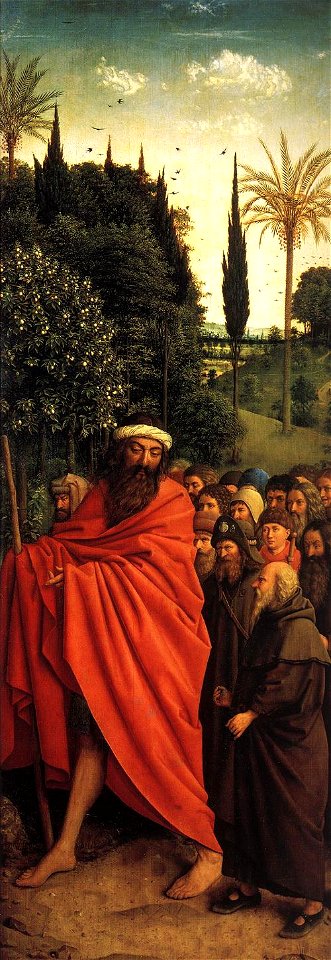 Jan van Eyck - The Ghent Altarpiece - The Holy Pilgrims - WGA07666