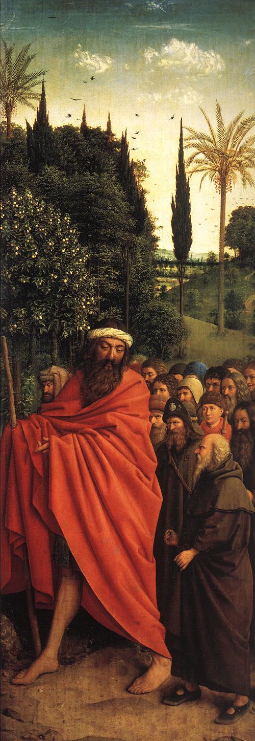 Jan van Eyck - The Ghent Altarpiece - The Holy Pilgrims - WGA07666