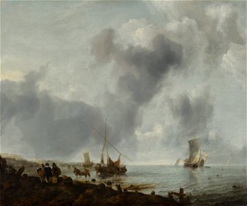 Jan van de Cappelle - Ships off the Coast - 820 - Mauritshuis