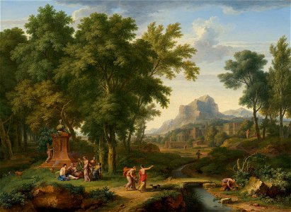 Jan van Huysum - Arcadian Landscape with a Bust of Flora - 1113 - Mauritshuis