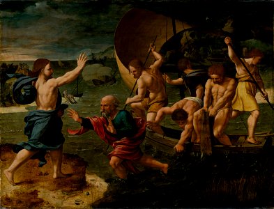 Jan van Scorel - The Miraculous Catch - O 4174 - Slovak National Gallery