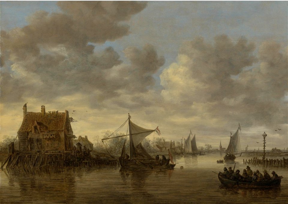 Jan van Goyen - Gezicht op de Oude Maas te Dordrecht N08404-19-lr-1