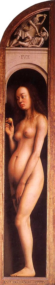 Jan van Eyck - The Ghent Altarpiece - Eve, The Killing of Abel - WGA07636