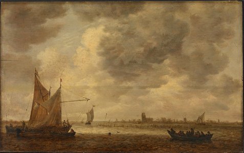 Jan van Goyen - The River Oude Maas near Dordrecht NG.M.01375