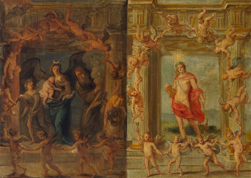 Jan van den Hoecke - Tag und Nacht - GG 2652a - Kunsthistorisches Museum