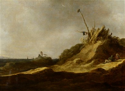 Jan van Goyen Dunes. Free illustration for personal and commercial use.