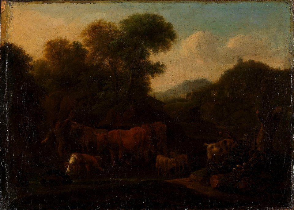 Jan van Gool - Mountain Landscape with Shepherd - NG.M.00098 - National Museum of Art, Architecture and Design