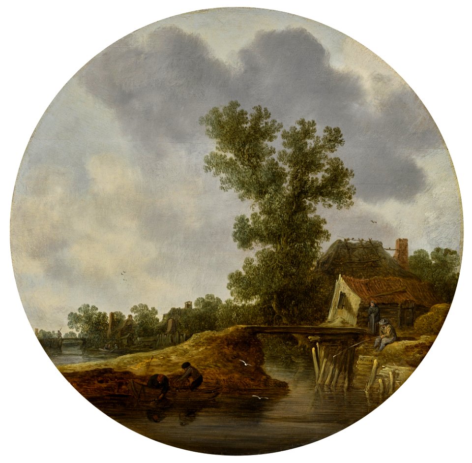 Jan van Goyen - River Landscape 1634 176L17037 9MJ9F cut out