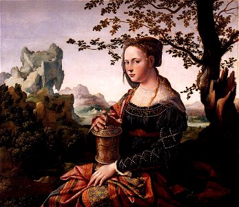 Jan van Scorel - Mary Magdalen (Rijksmuseum Amsterdam version) - WGA21081. Free illustration for personal and commercial use.