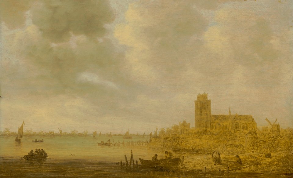 Jan van goyen a view of dordrecht124519)