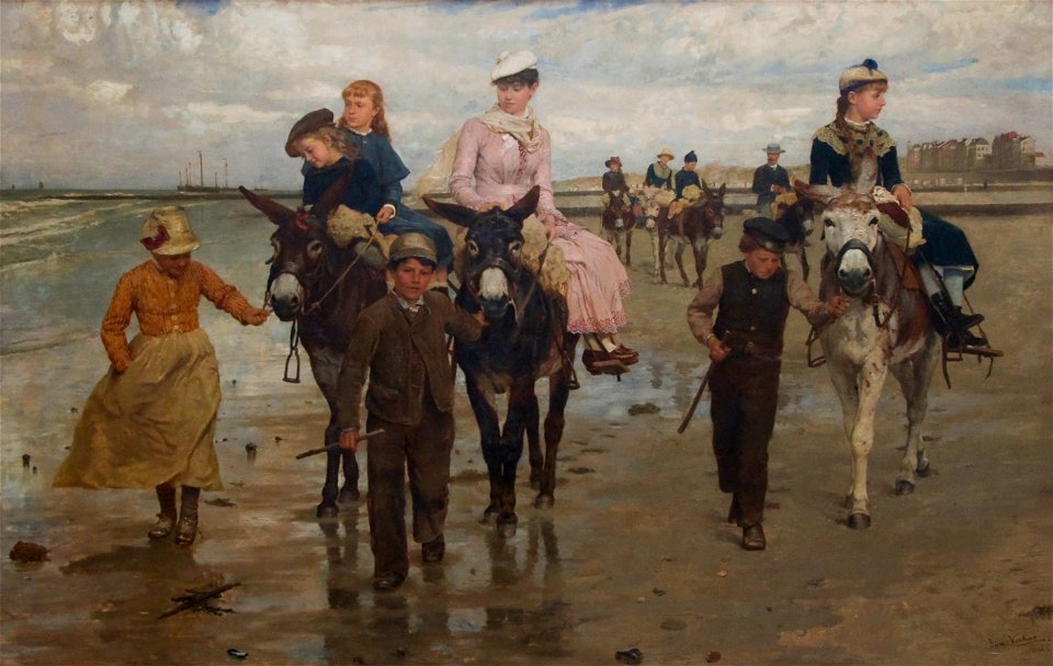 Jan Verhas (1834-1896) - Ezelrit op het strand (1884) - Koninklijk Museum voor Schone Kunsten Antwerpen - 28-02-2010 15-09-53