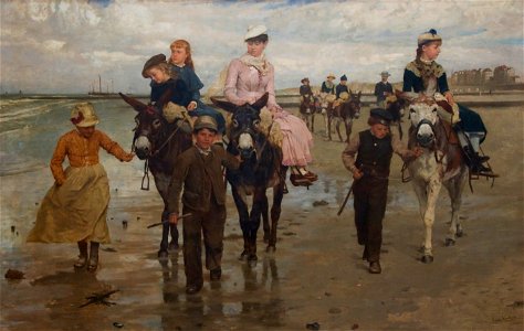 Jan Verhas (1834-1896) - Ezelrit op het strand (1884) - Koninklijk Museum voor Schone Kunsten Antwerpen - 28-02-2010 15-09-53