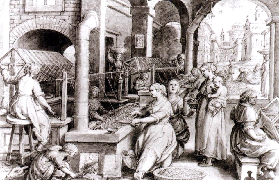 Jan van der Straet - Reeling of the Silk - WGA21873