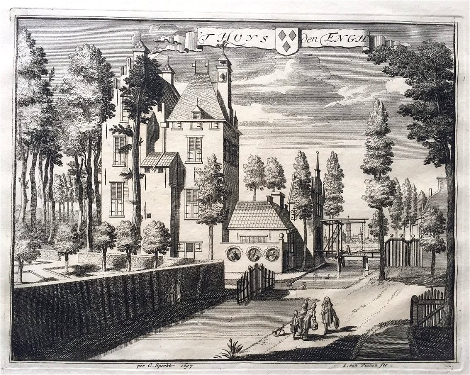 Jan van Vianen - Kasteel Den Engh bij Vleuten - 'T Huys den Engh