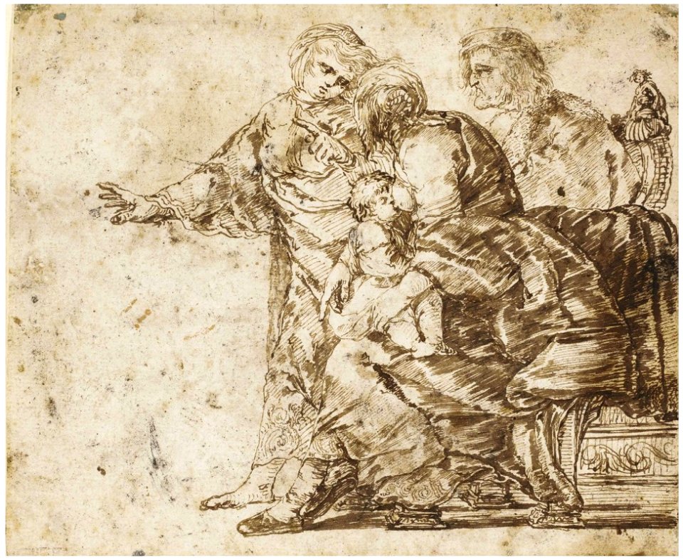 Jan van der Venne - A group of gypsy women with a child