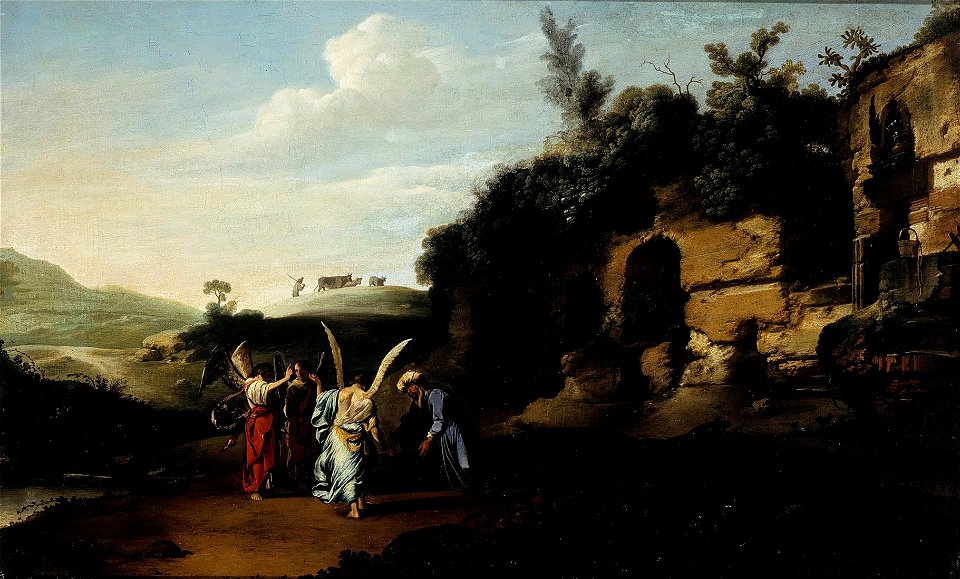 Jan Symonsz. Pynas - Abraham greets the angels - S-2002-47 - Finnish National Gallery