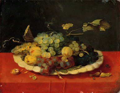 Jan van Kessel (I) - Still-Life with Fruit - WGA12149. Free illustration for personal and commercial use.