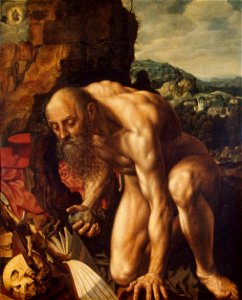 Jan van Hemessen - St Jerome - WGA11361. Free illustration for personal and commercial use.
