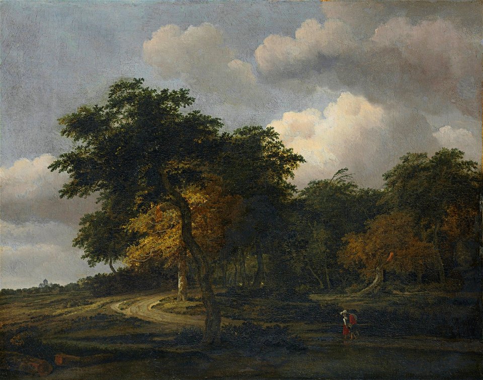 Jan van Kessel - Een beboste landschap met een uitzicht in de verte Huis Ten Bosch