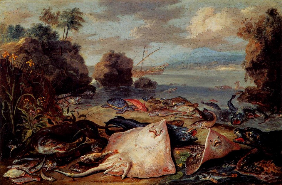 Jan van Kessel (I) - The Day's Catch - WGA12145