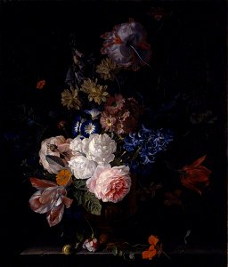 Jan van Huysum (1682-1749) - Still Life with Roses, Tulips, Hyacinths and Other Flowers in a Classical Urn - 814217 - National Trust