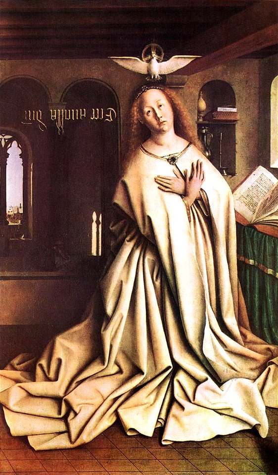 Jan van Eyck - The Ghent Altarpiece - Mary of the Annunciation - WGA07679