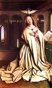 Jan van Eyck - The Ghent Altarpiece - Mary of the Annunciation - WGA07679