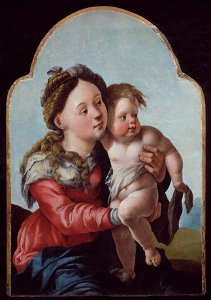 Jan van Scorel - Madonna and Child - Google Art Project. Free illustration for personal and commercial use.