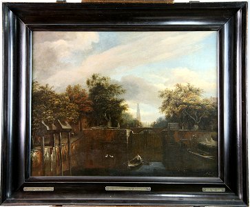 Jan van Kessel - De Eenhoornsluis aan de Prinsengracht te Amsterdam - 1400 (OK) - Museum Boijmans Van Beuningen