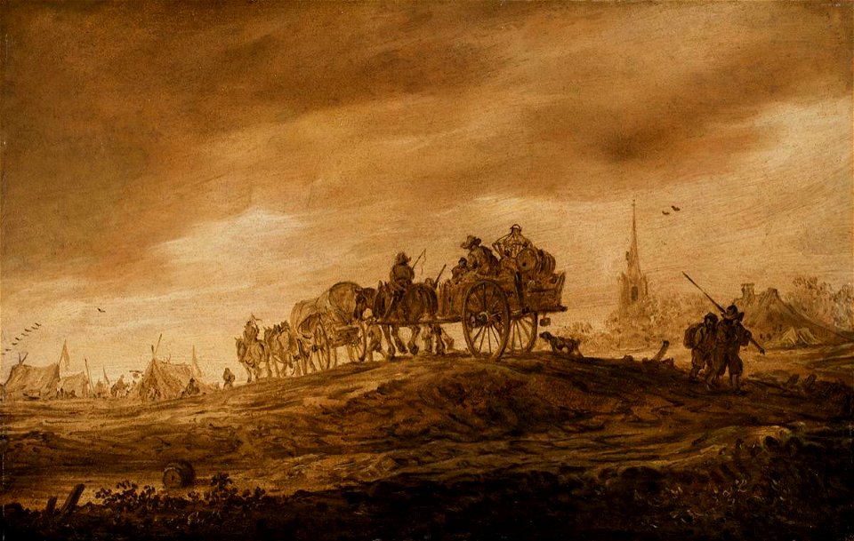 Jan van Goyen - Two Horse Carts DP2072