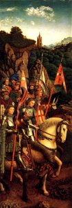 Jan van Eyck - The Ghent Altarpiece - The Soldiers of Christ - WGA07650