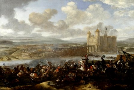 Jan van Huchtenburg - Bitwa pod Chocimiem 11 listopada 1673