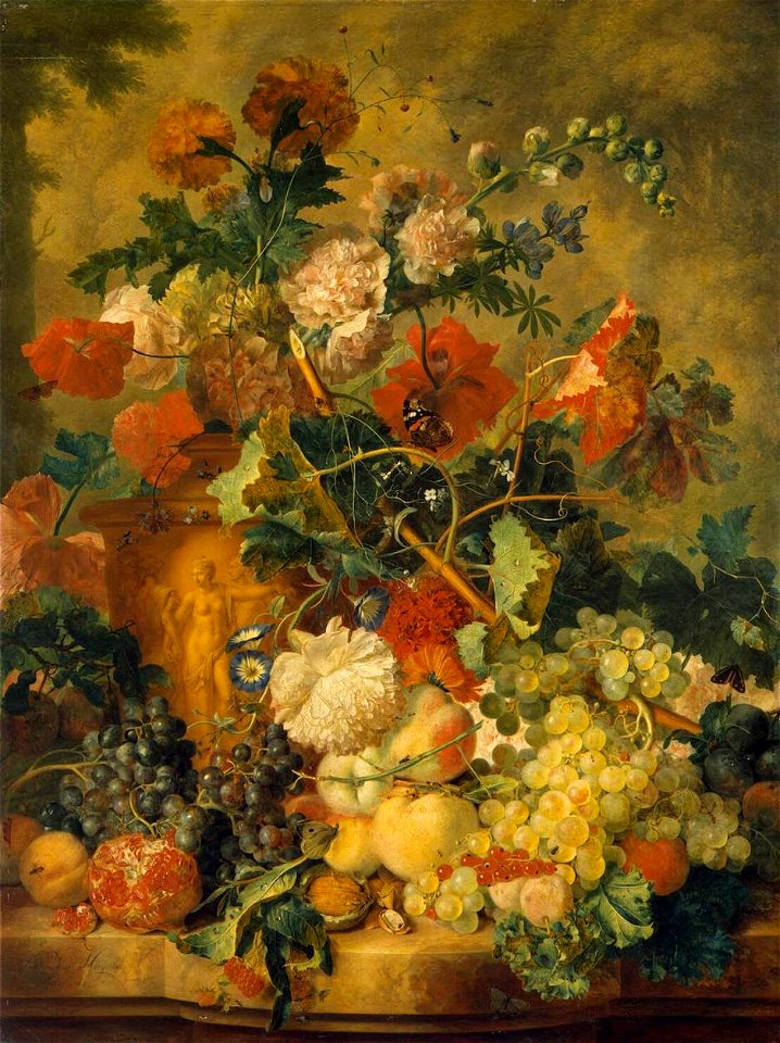 Jan van Huijsum - Flowers and Fruit - WGA11821