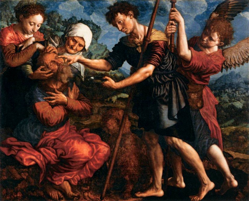 Jan van Hemessen - Tobias Restores his Father's Sight - WGA11363