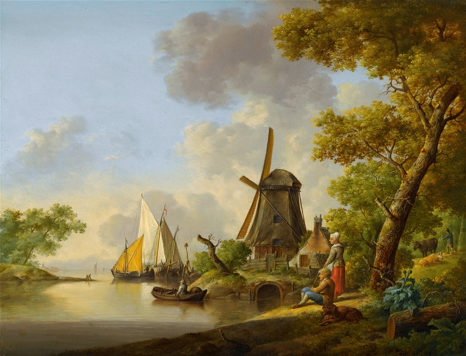 Jan van Os - Een zomers landschap
