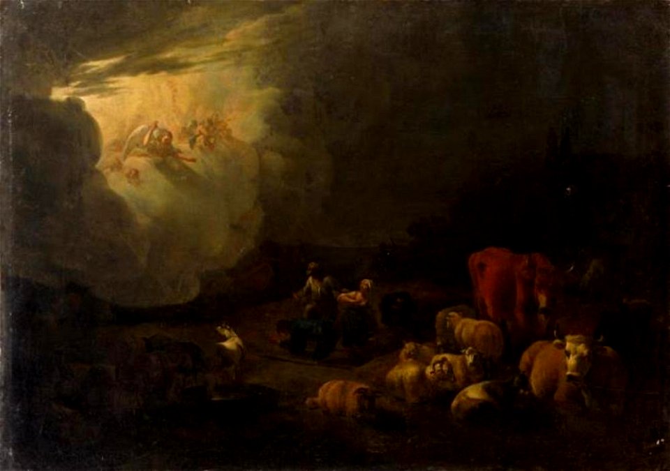 Jan van Ossenbeeck - De verkondiging aan de herders - GG 6801 - Kunsthistorisches Museum