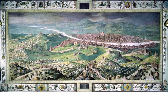 Jan Van der Straet (known as Giovanni Stradano) - The siege of Florence - Google Art Project - fixed colors